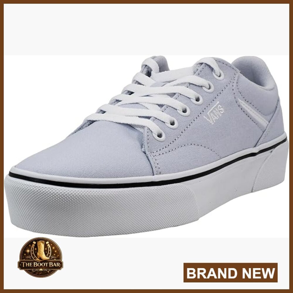 Women's Platform Sneakers Canvas Lace-Up Casual Athletic Shoes